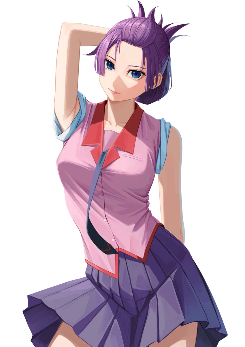 senjougahara hitagi (monogatari) drawn by nemo_ringo