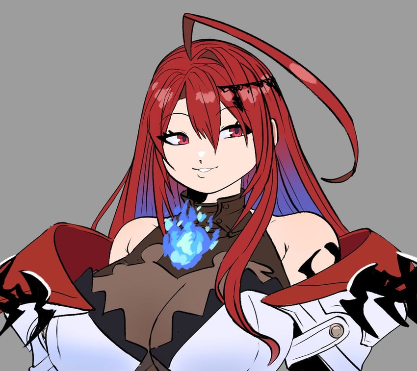 elizabeth rose bloodflame (hololive and 1 more) drawn by peagade