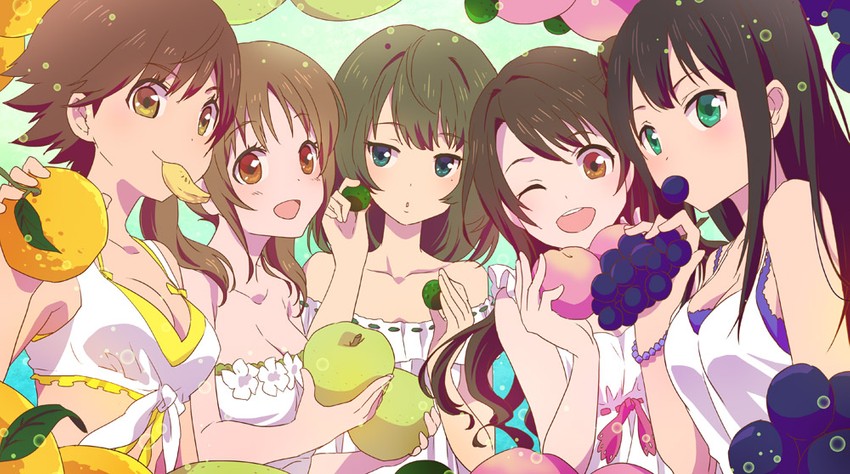 shibuya rin, shimamura uzuki, takagaki kaede, honda mio, and totoki airi (idolmaster and 1 more) drawn by asao_(vc)