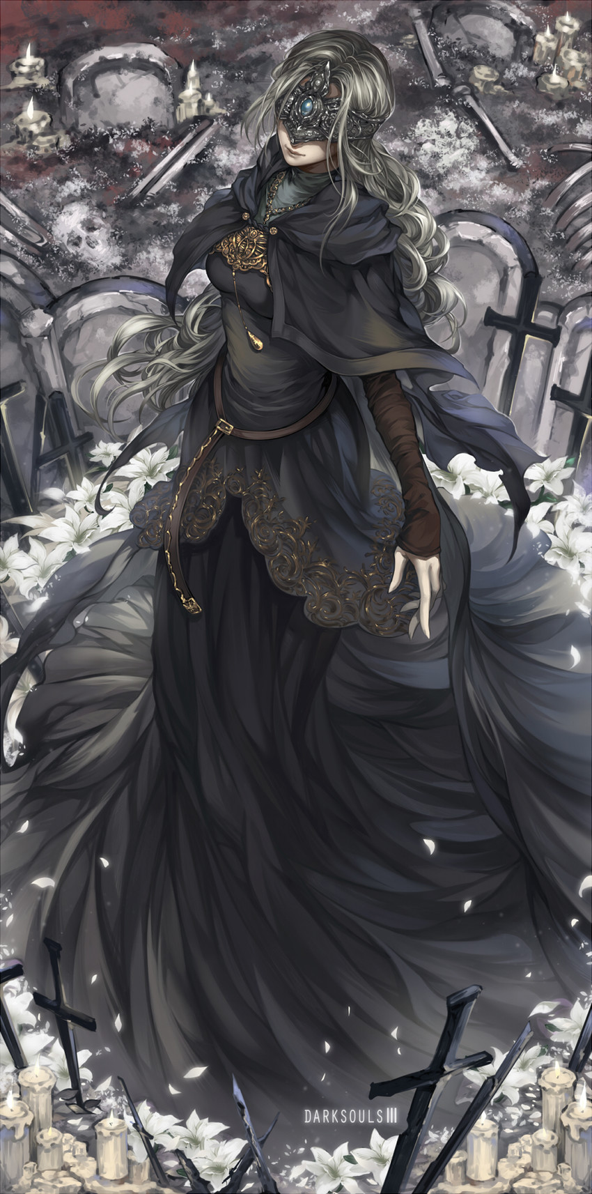 fire keeper (dark souls and 1 more) drawn by dkaki