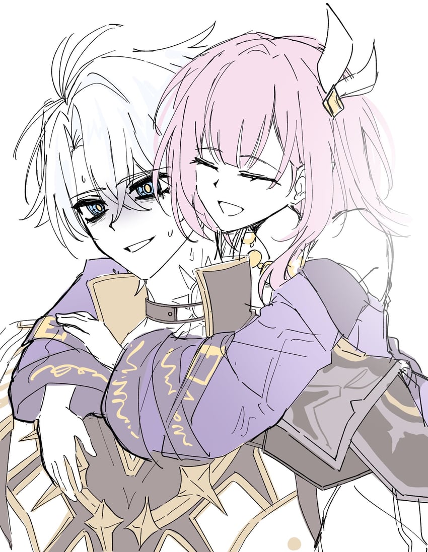 phainon and cyrene (honkai and 1 more) drawn by inggang_el