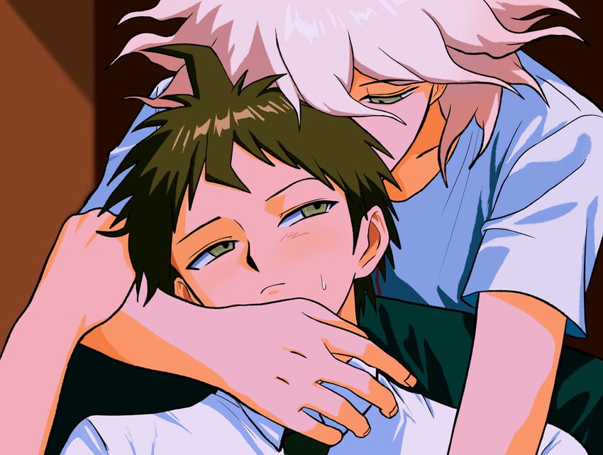 komaeda nagito and hinata hajime (danganronpa and 1 more) drawn by uri_ka55