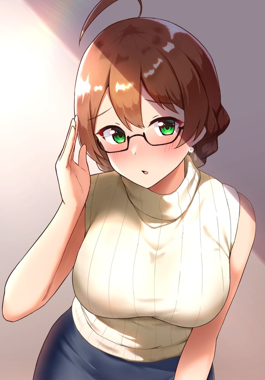 sakuramori kaori (idolmaster and 2 more) drawn by karua_(karua23)