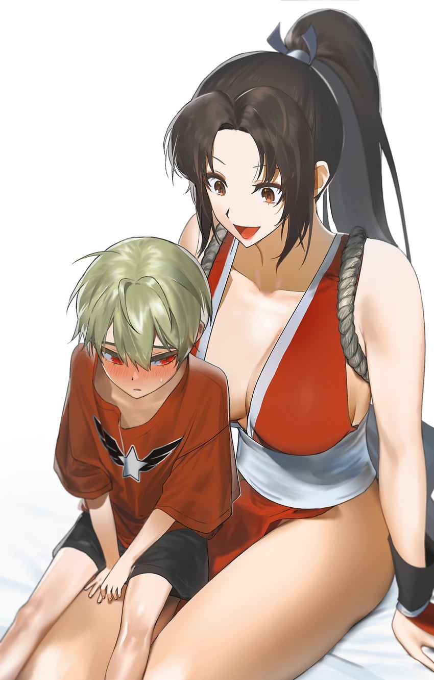 shiranui mai and rock howard (fatal fury and 1 more)