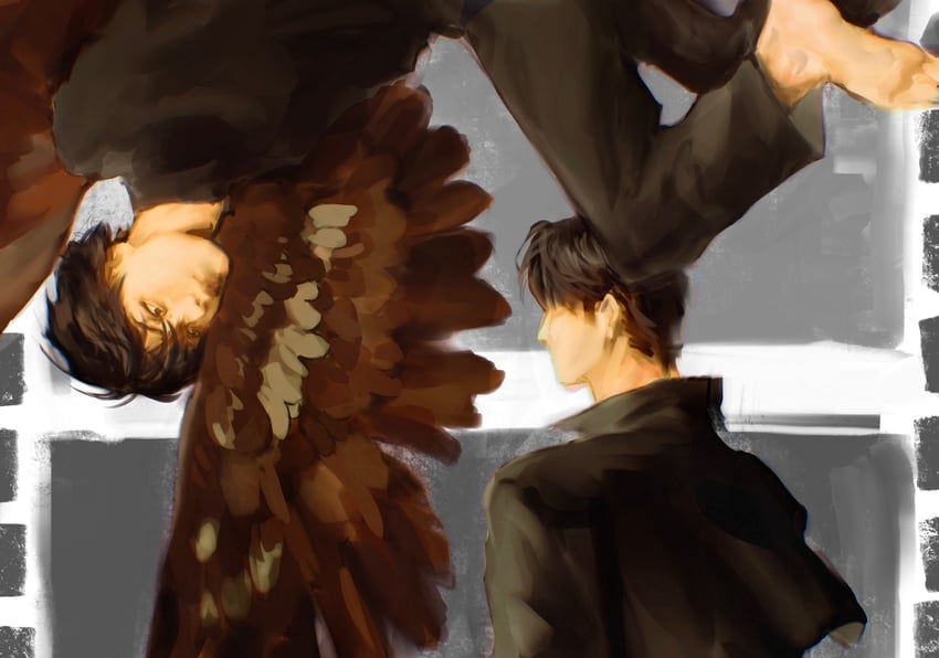 kim dokja and yoo joonghyuk (omniscient reader's viewpoint) drawn by macaronijail