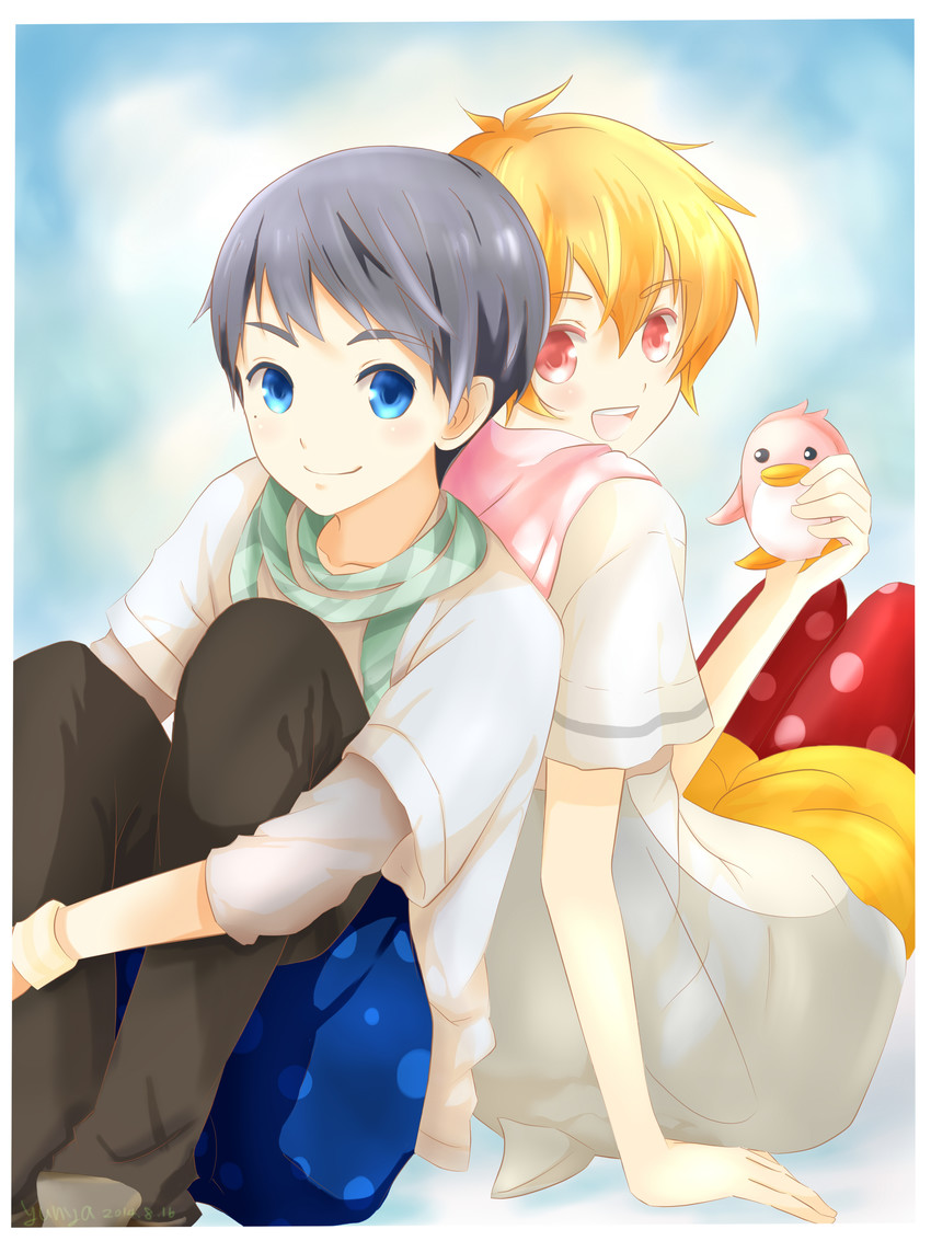 hazuki nagisa and nitori aiichirou (free!) drawn by sakura28tw