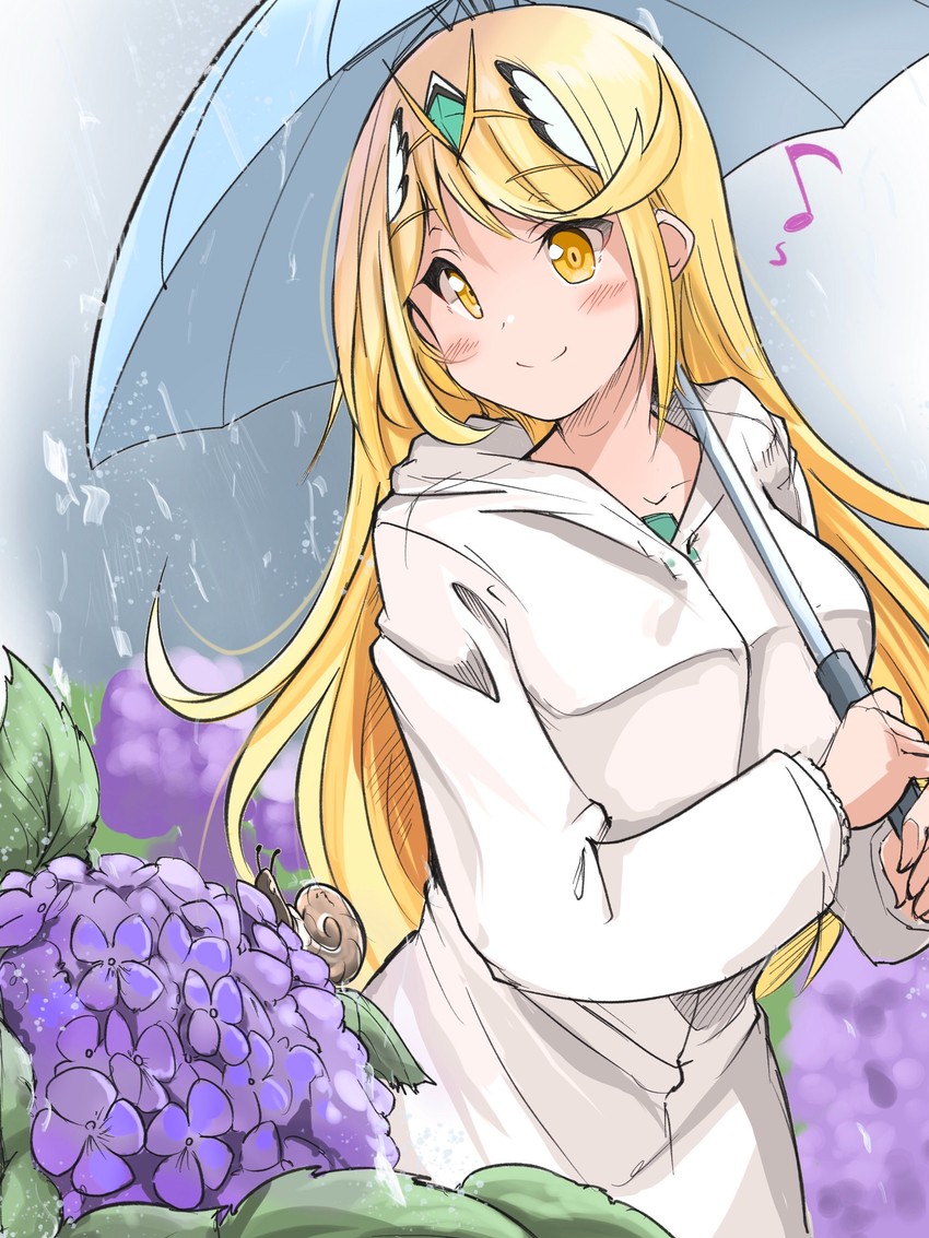 mythra (xenoblade chronicles and 1 more) drawn by kurokaze_no_sora