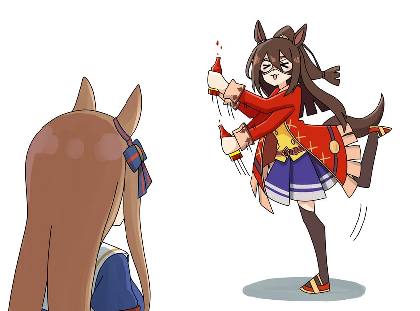 grass wonder and el condor pasa (umamusume and 1 more) drawn by ask_yourself