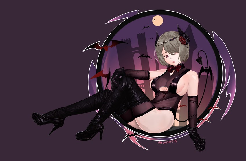 rita rossweisse and gneisenau (azur lane and 2 more) drawn by roosterf2p