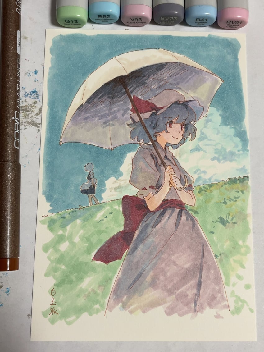 remilia scarlet and izayoi sakuya (touhou) drawn by shiratama_(hockey)