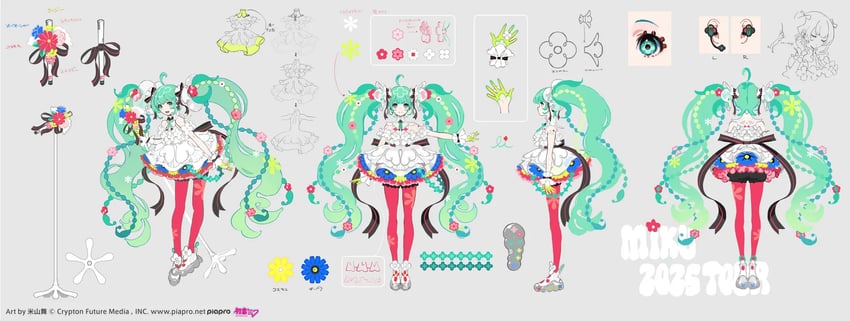 hatsune miku (vocaloid and 1 more) drawn by yoneyama_mai
