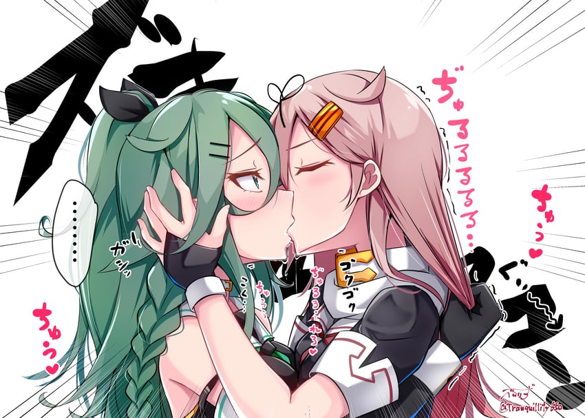 yuudachi, yuudachi kai ni, yamakaze, and yamakaze kai ni (kantai collection) drawn by baileys_(tranquillity650)
