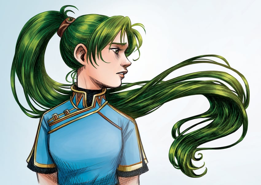 lyn (fire emblem and 1 more) drawn by courtneygodbey