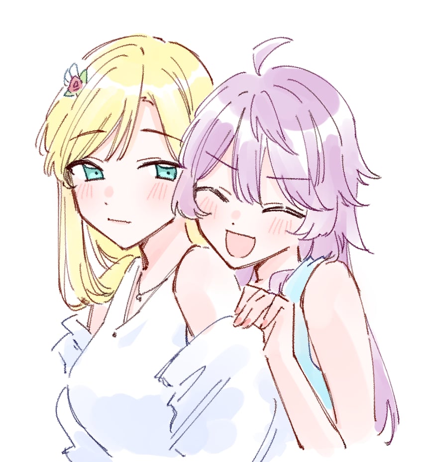 yumeoji fumi and otonashi ichie (shoujo kageki revue starlight and 1 more) drawn by zangemiya
