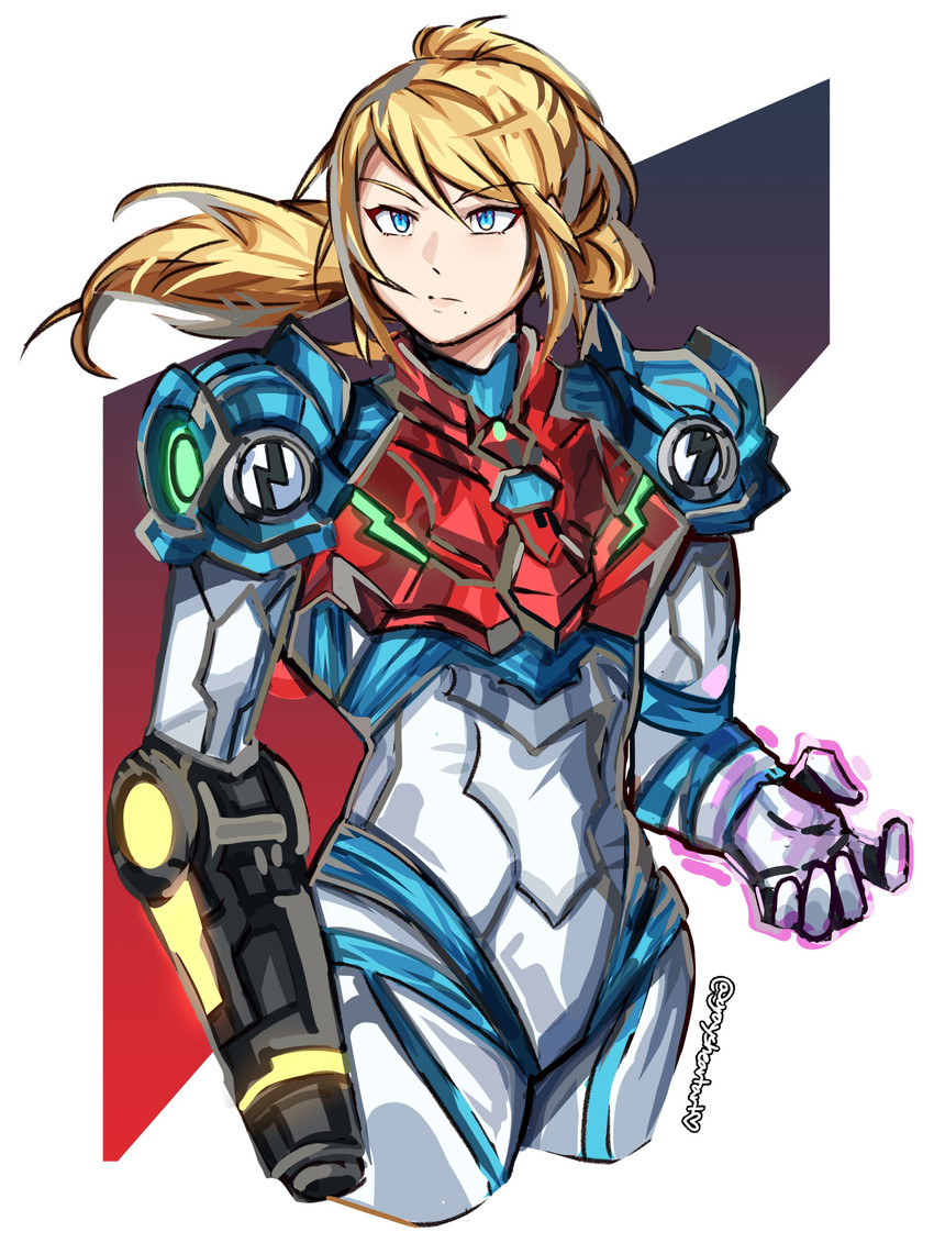 samus aran (metroid and 1 more) drawn by graysheartart