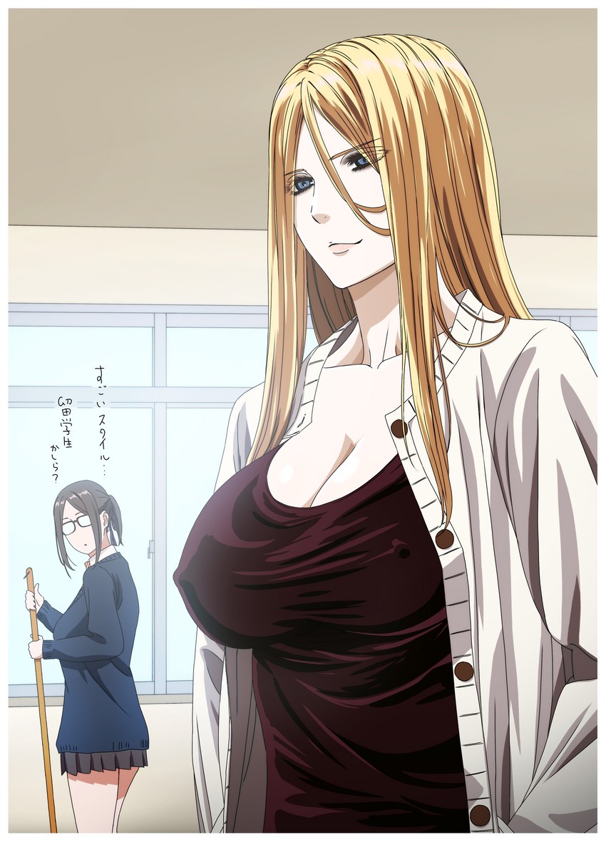 buchou and avril (original) drawn by kakitama