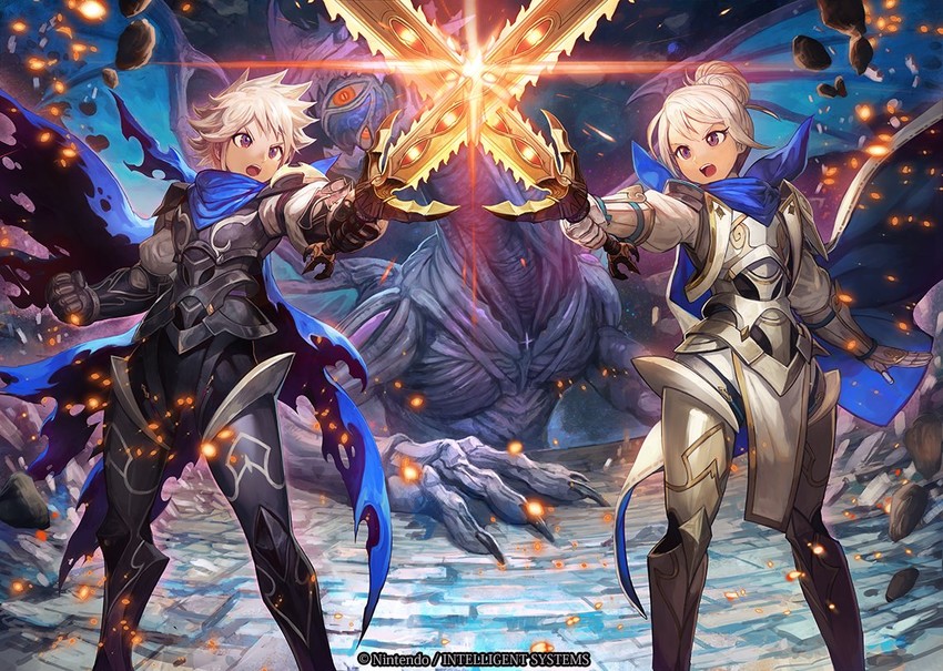 female kana, male kana, and anankos (fire emblem and 2 more) drawn by lack