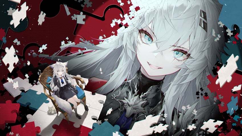 lappland and lappland the decadenza (arknights) drawn by jiusan_naitang