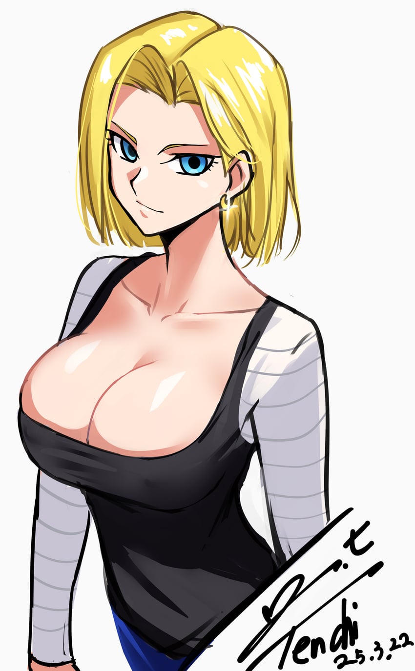 android 18 (dragon ball and 1 more) drawn by yoo_tenchi