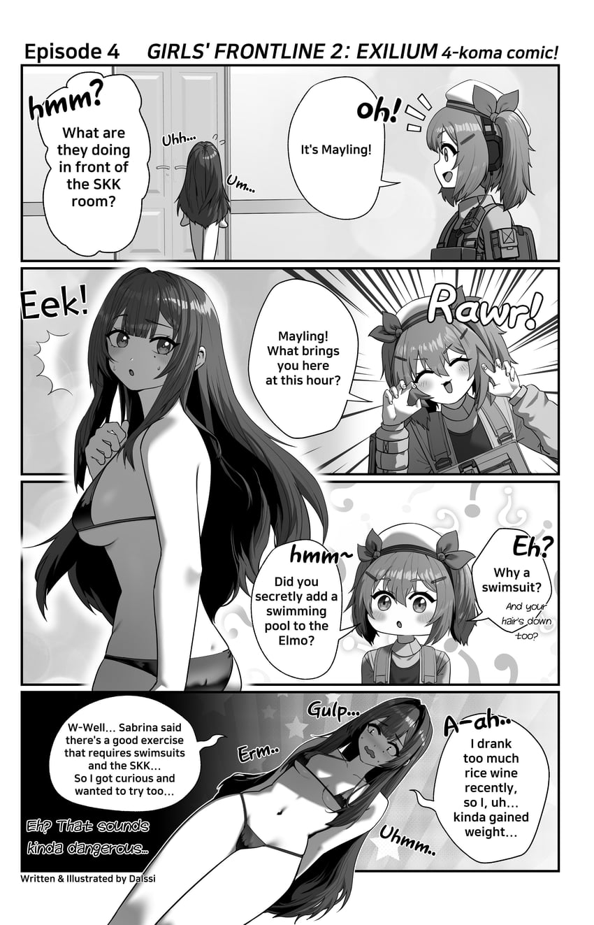 colphne and mayling shen (girls' frontline and 1 more) drawn by darue