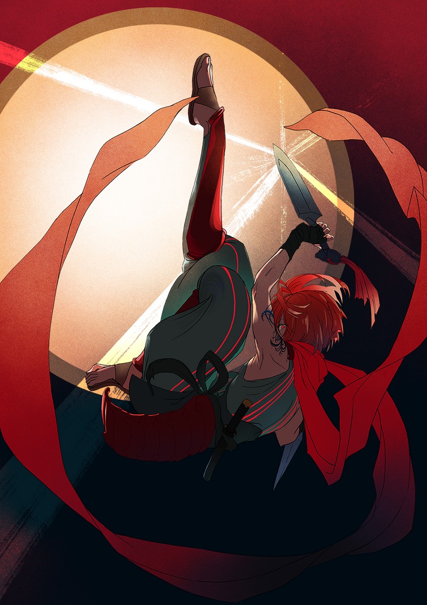 fuuma kotarou (fate and 1 more) drawn by uaaaou