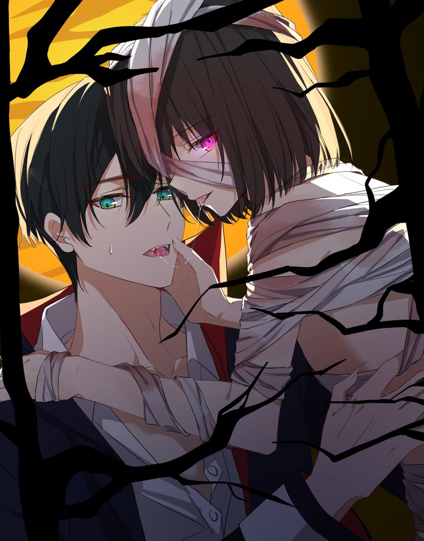 osanai yuki and kobato jougorou (shoushimin series) drawn by chikong_ice