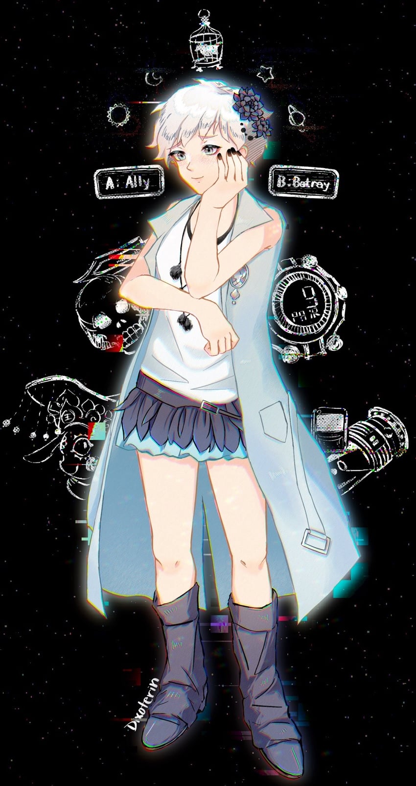 phi and zero iii (kyokugen dasshutsu and 1 more) drawn by dixoterin