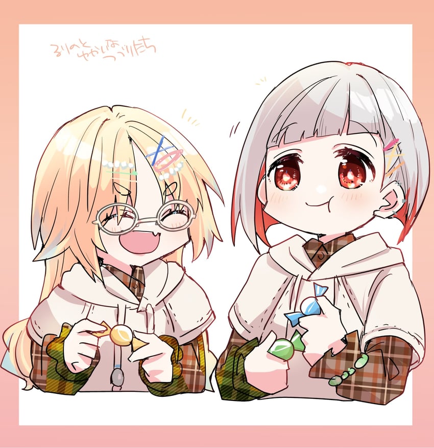 yugiri tsuzuri and osawa rurino (love live! and 1 more) drawn by kanduki_kamibukuro