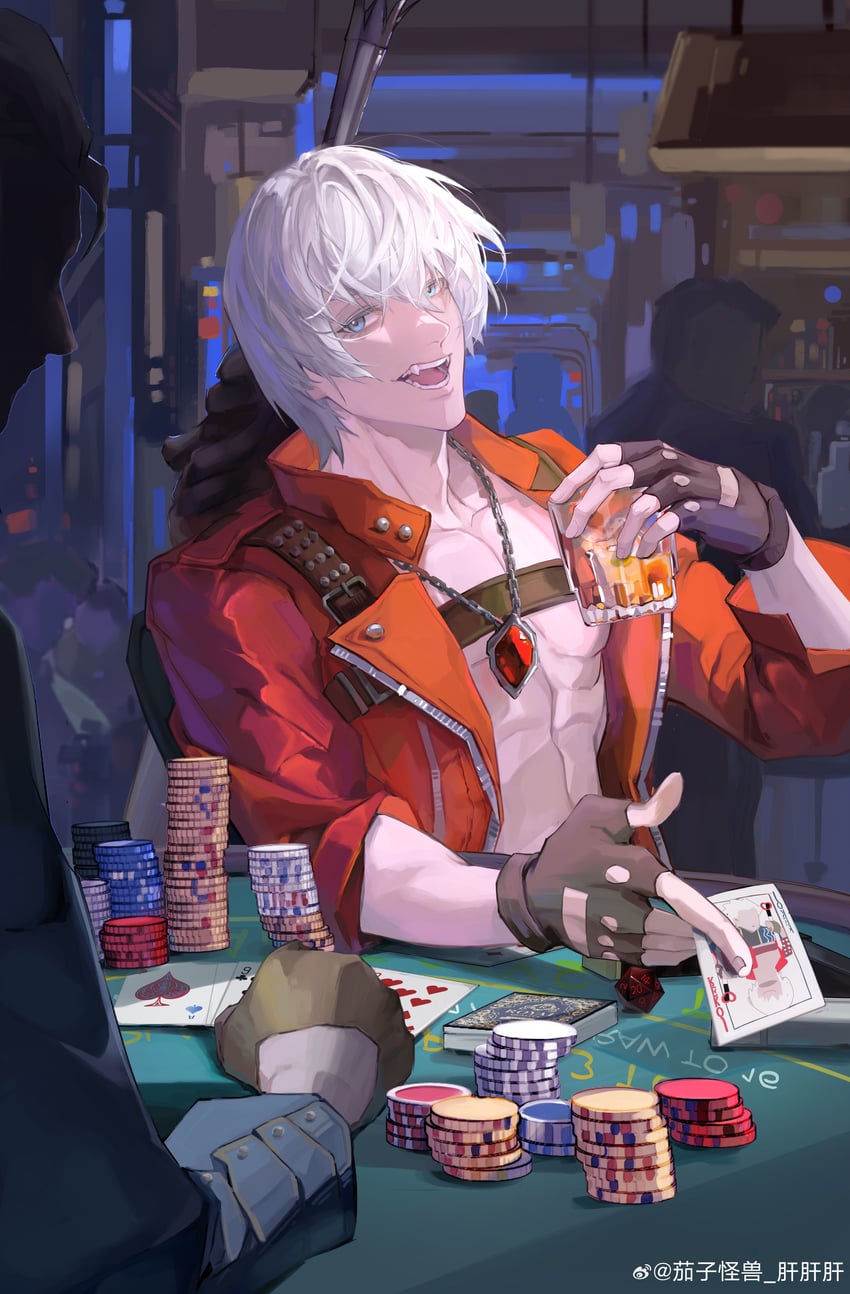 dante and vergil (devil may cry and 1 more) drawn by qiezi_guaishou