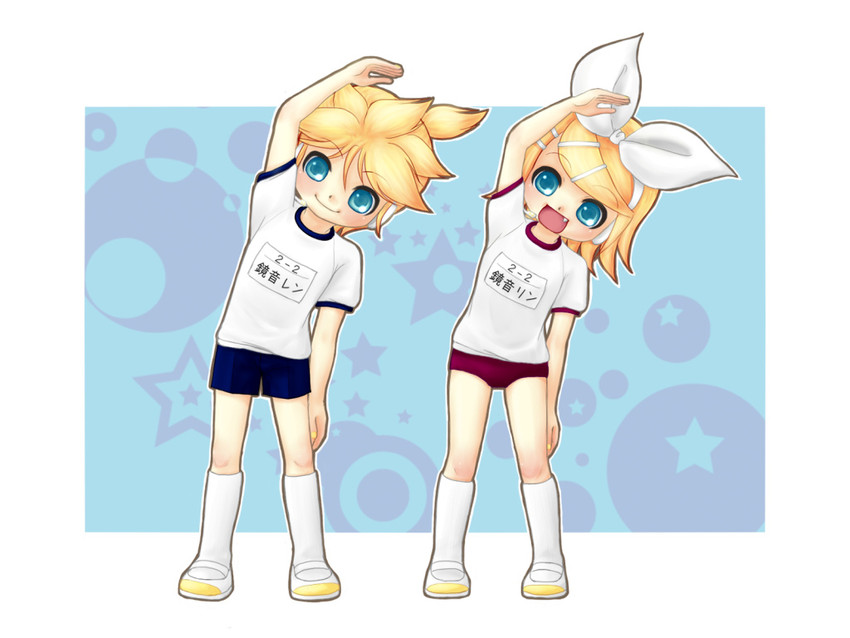 kagamine rin and kagamine len (vocaloid) drawn by kayano_celica