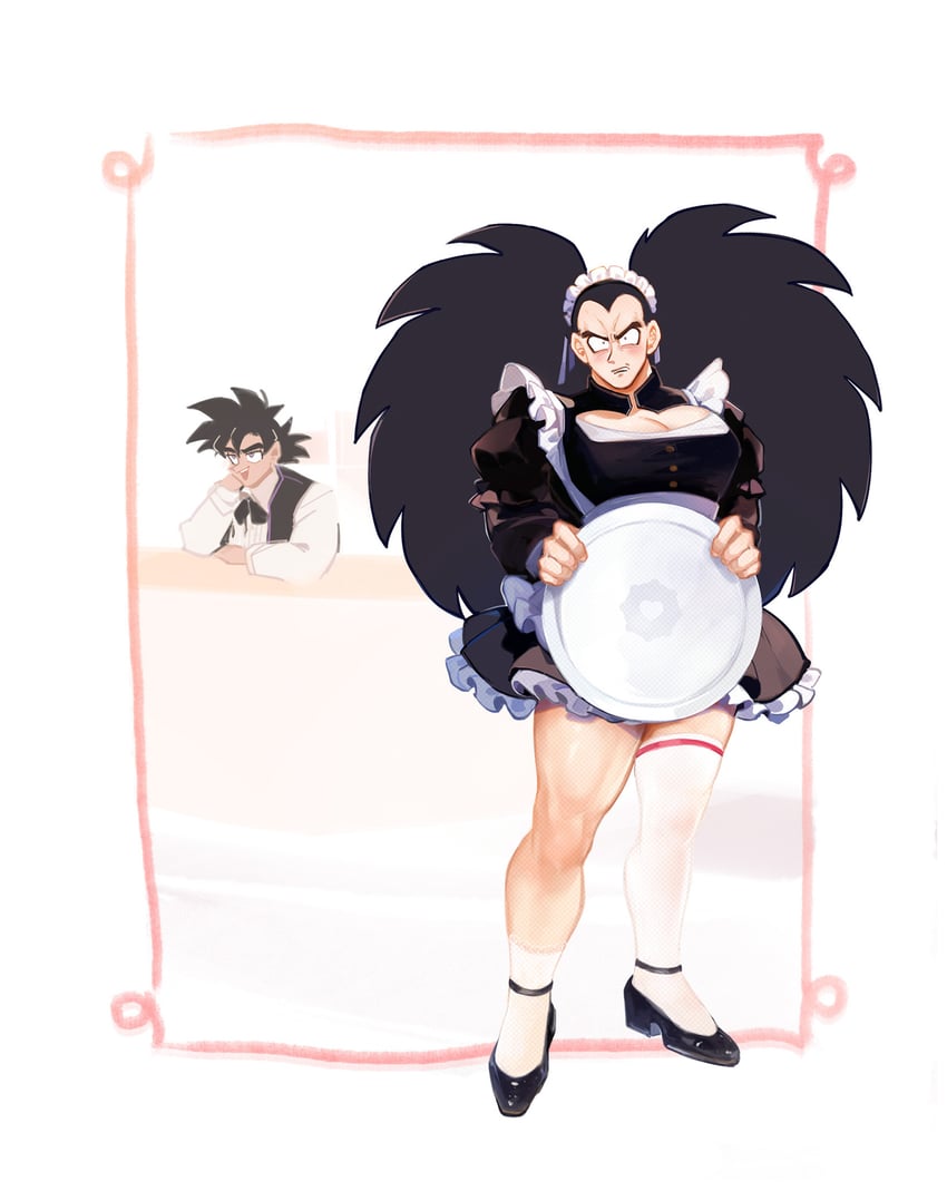 raditz and tullece (dragon ball and 1 more) drawn by camocat_(turlerad)