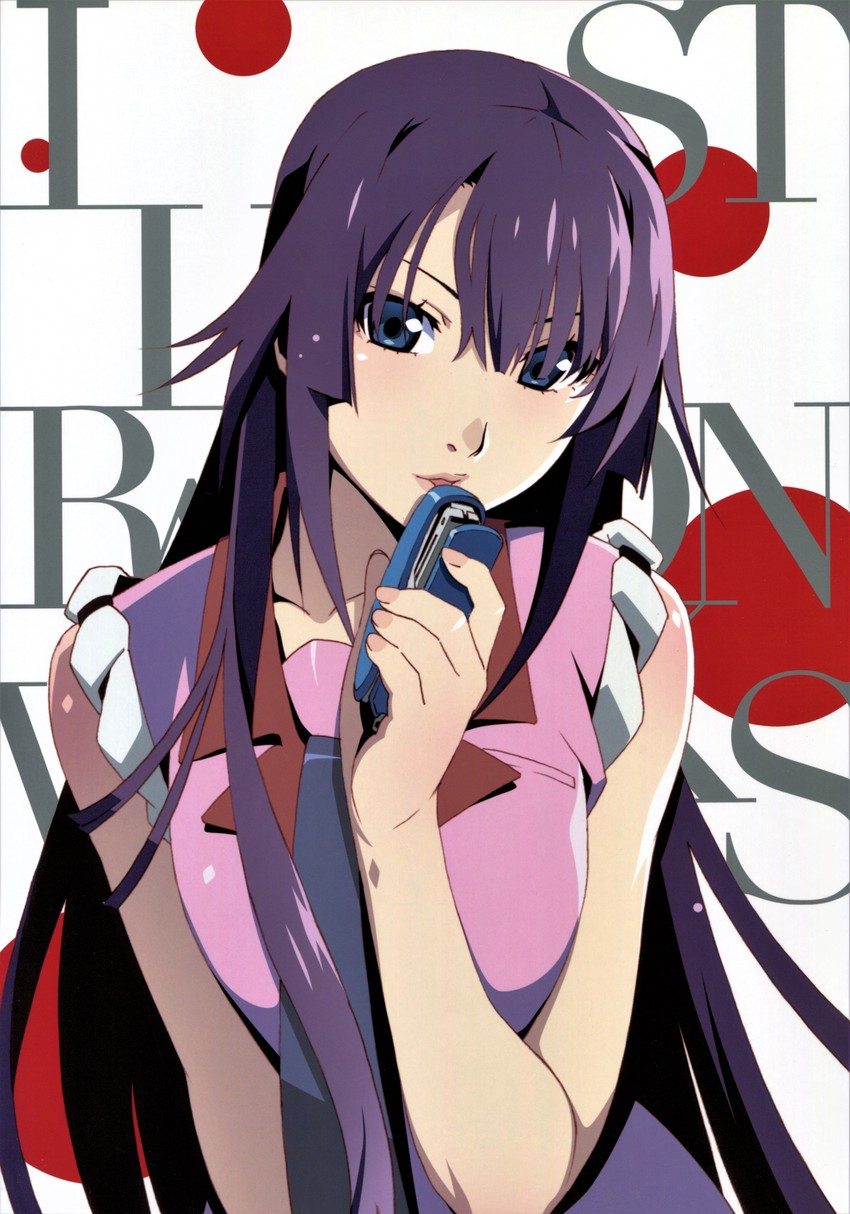 senjougahara hitagi (monogatari and 1 more) drawn by watanabe_akio