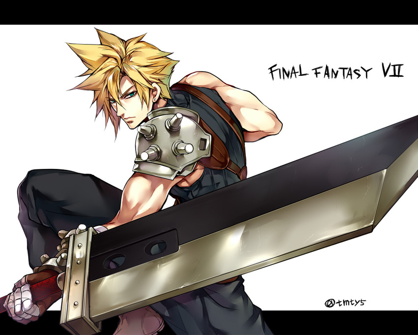 cloud strife (final fantasy and 1 more) drawn by tama_(tmfy5)