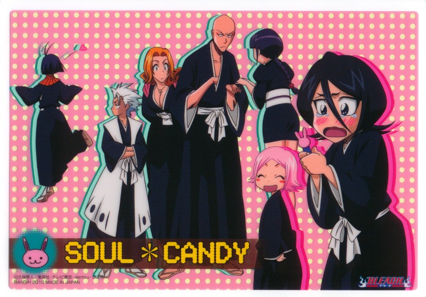kuchiki rukia, matsumoto rangiku, kurotsuchi nemu, hitsugaya toushirou, kusajishi yachiru, and 2 more (bleach) drawn by kubo_tite
