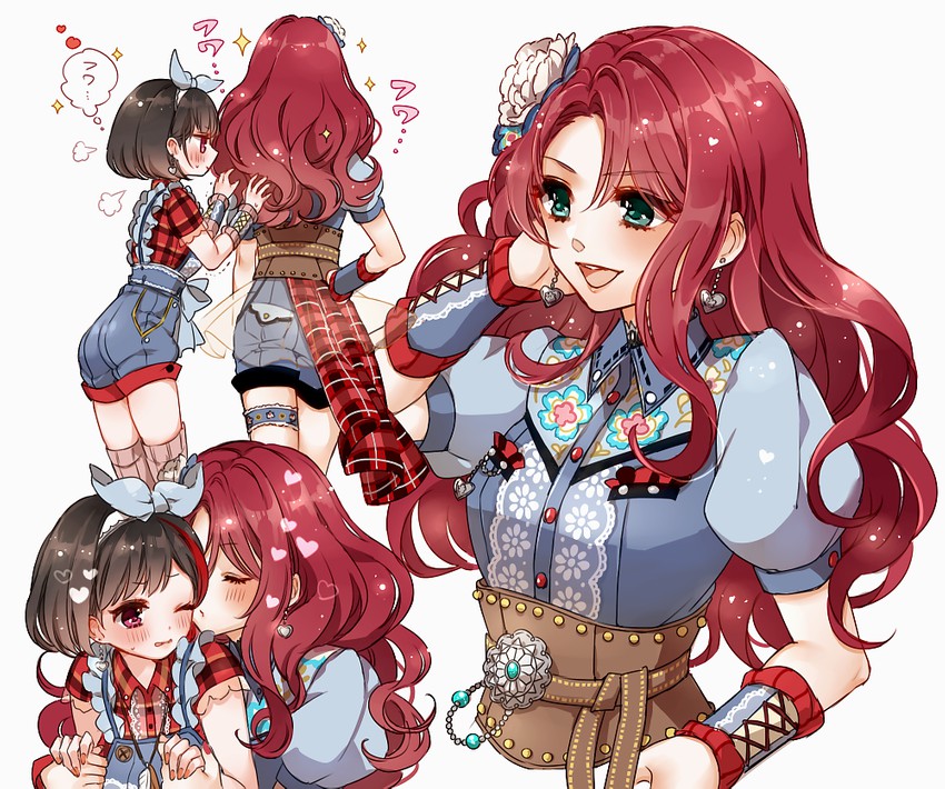 mitake ran and udagawa tomoe (bang dream!) drawn by mamaloni