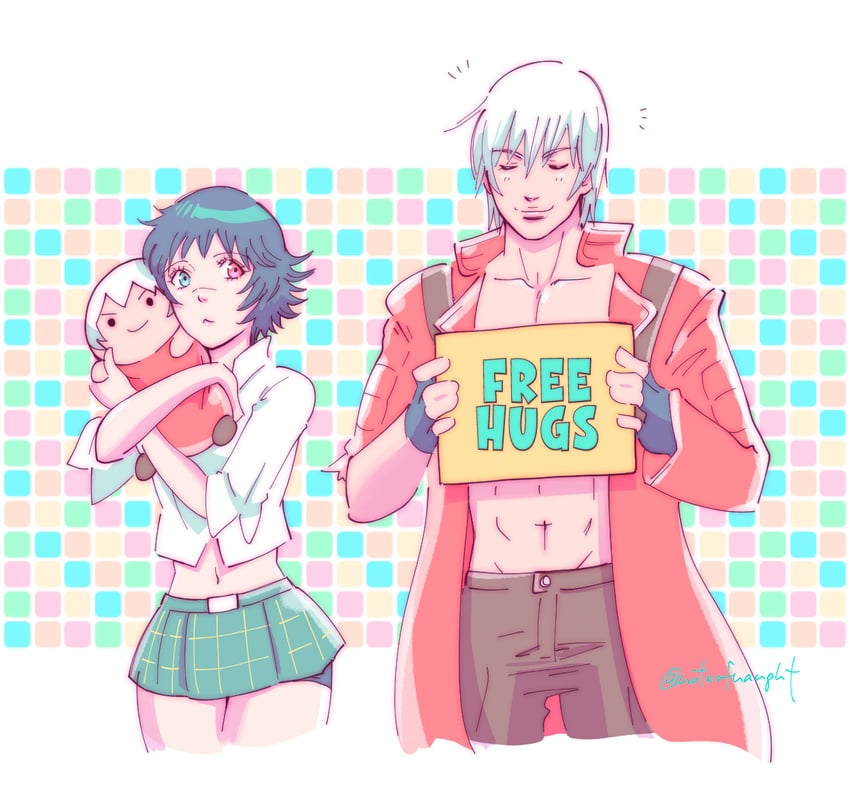 dante and lady (devil may cry and 1 more) drawn by allie_(united_f)