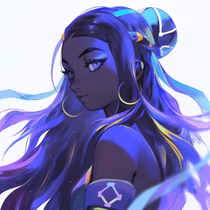 nessa (pokemon and 1 more) drawn by viorie