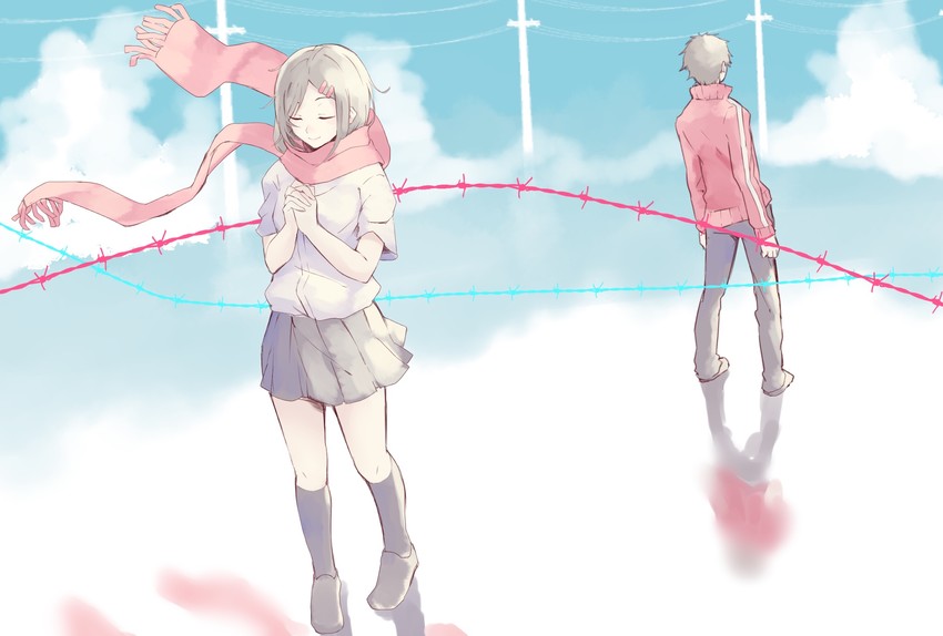 tateyama ayano and kisaragi shintarou (kagerou project) drawn by greatpengh