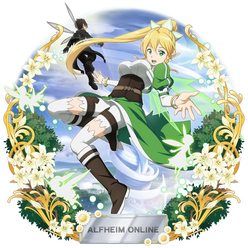 kirito and leafa (sword art online and 1 more)