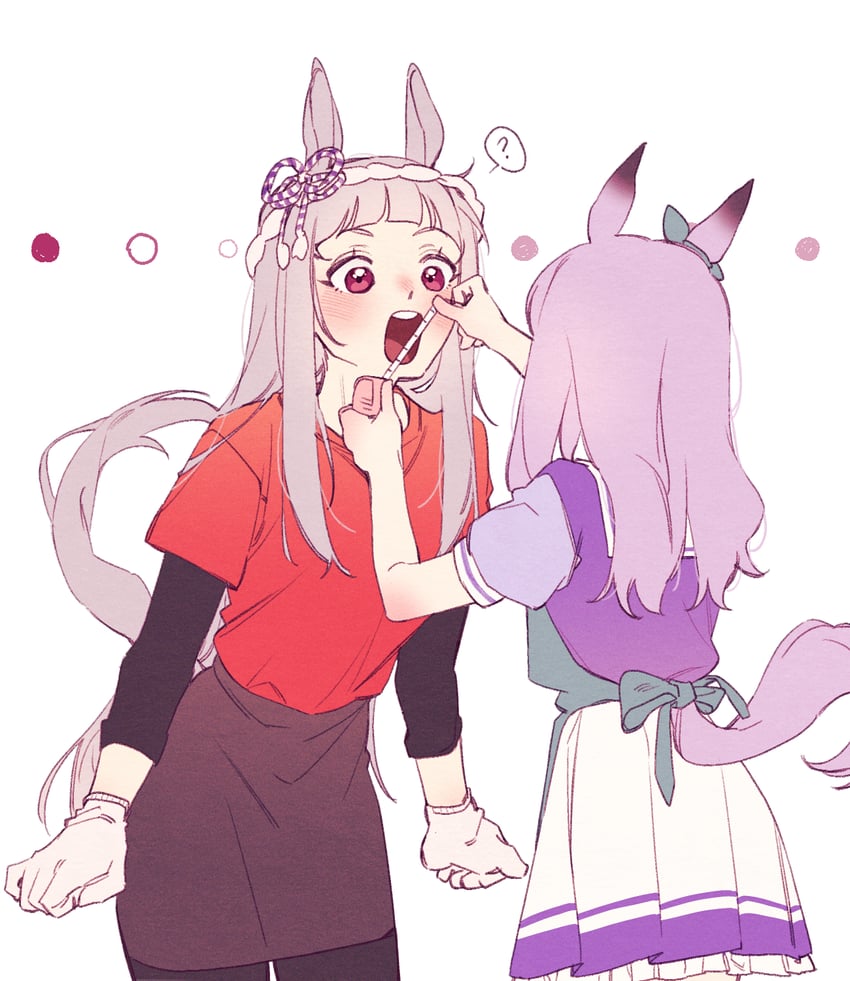 mejiro mcqueen and gold ship (umamusume and 1 more) drawn by ggubii0225