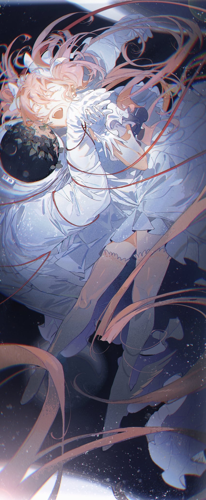 kaname madoka and ultimate madoka (mahou shoujo madoka magica) drawn by riko-m