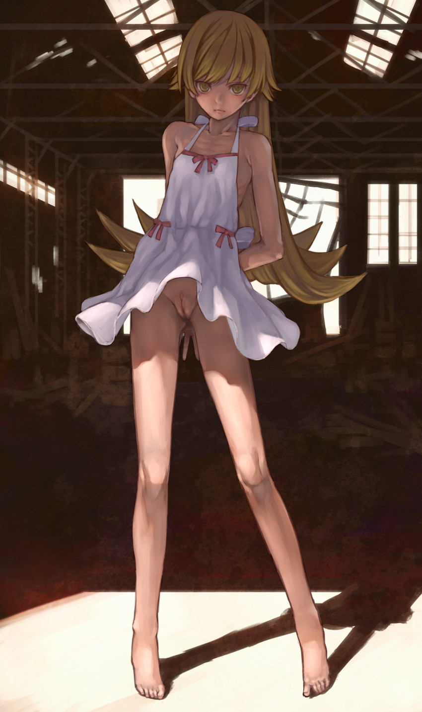 oshino shinobu (monogatari and 1 more) drawn by yuzawa