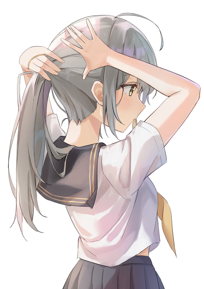 trailblazer and stelle (honkai and 1 more) drawn by k2_(kazu1030)