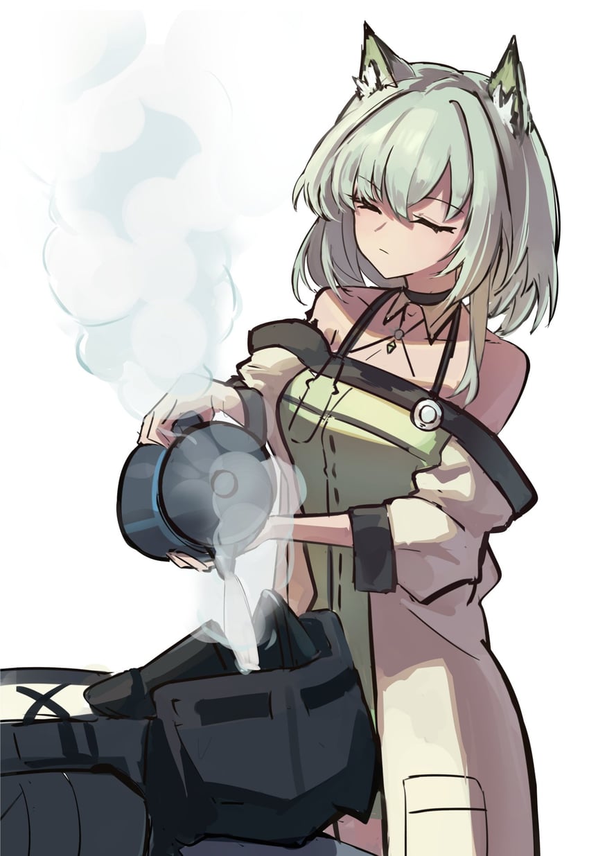 doctor and kal'tsit (arknights) drawn by shino_duka