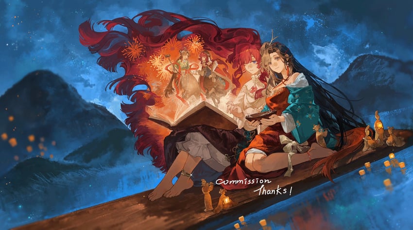 jiu niangzi and yenisei (reverse:1999) drawn by hice_hideice