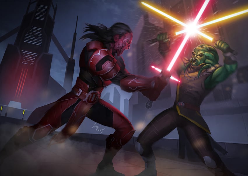 star wars drawn by hifarry