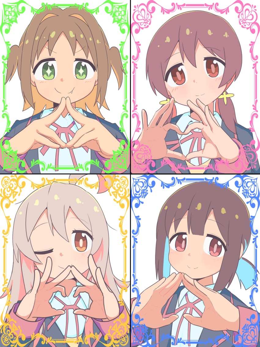 oyama mahiro, hozuki momiji, oka asahi, and murosaki miyo (onii-chan wa oshimai!) drawn by namari_siro