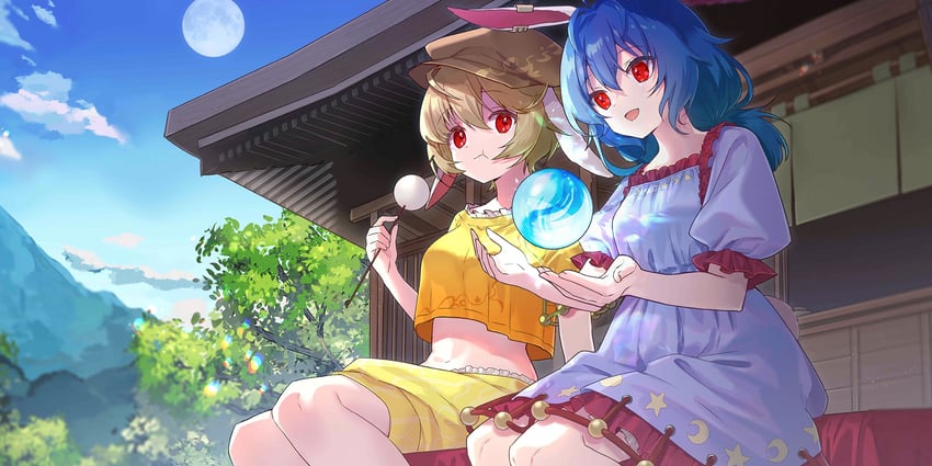 seiran and ringo (touhou and 1 more) drawn by miyoshino