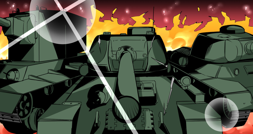 girls und panzer and 1 more drawn by hoshikawa_(hoshikawa_gusuku)