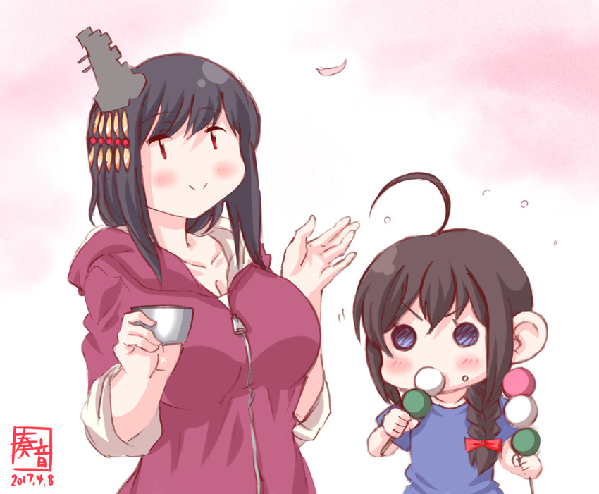 shigure and yamashiro (kantai collection) drawn by kanon_(kurogane_knights)